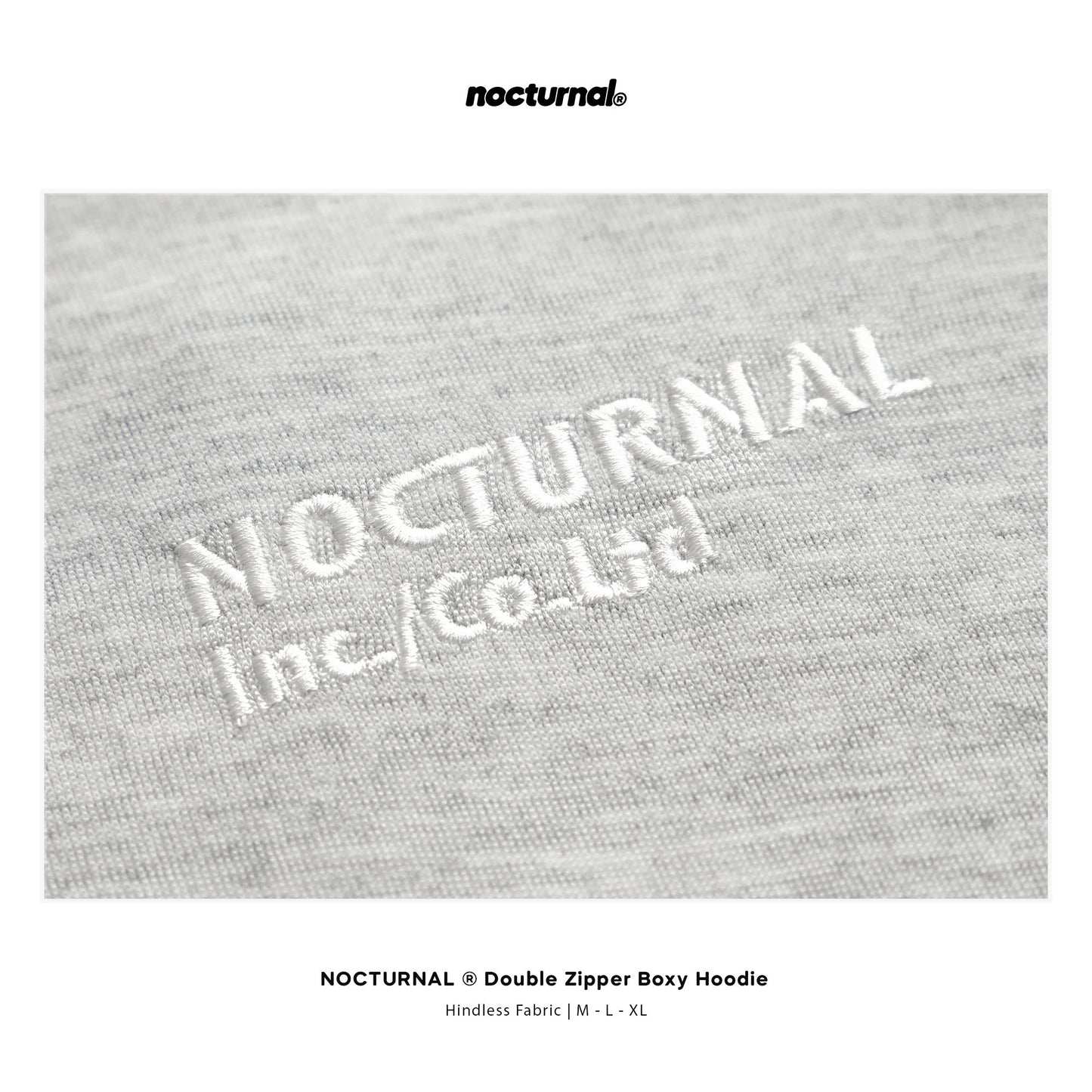 Double Zipper Boxy Hoodie