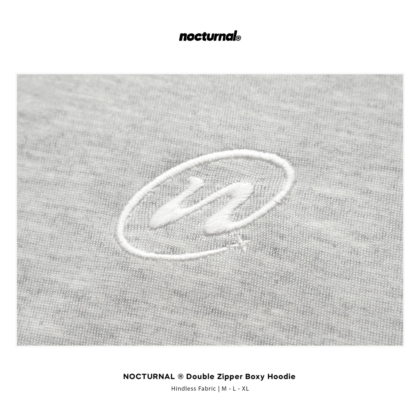 Double Zipper Boxy Hoodie