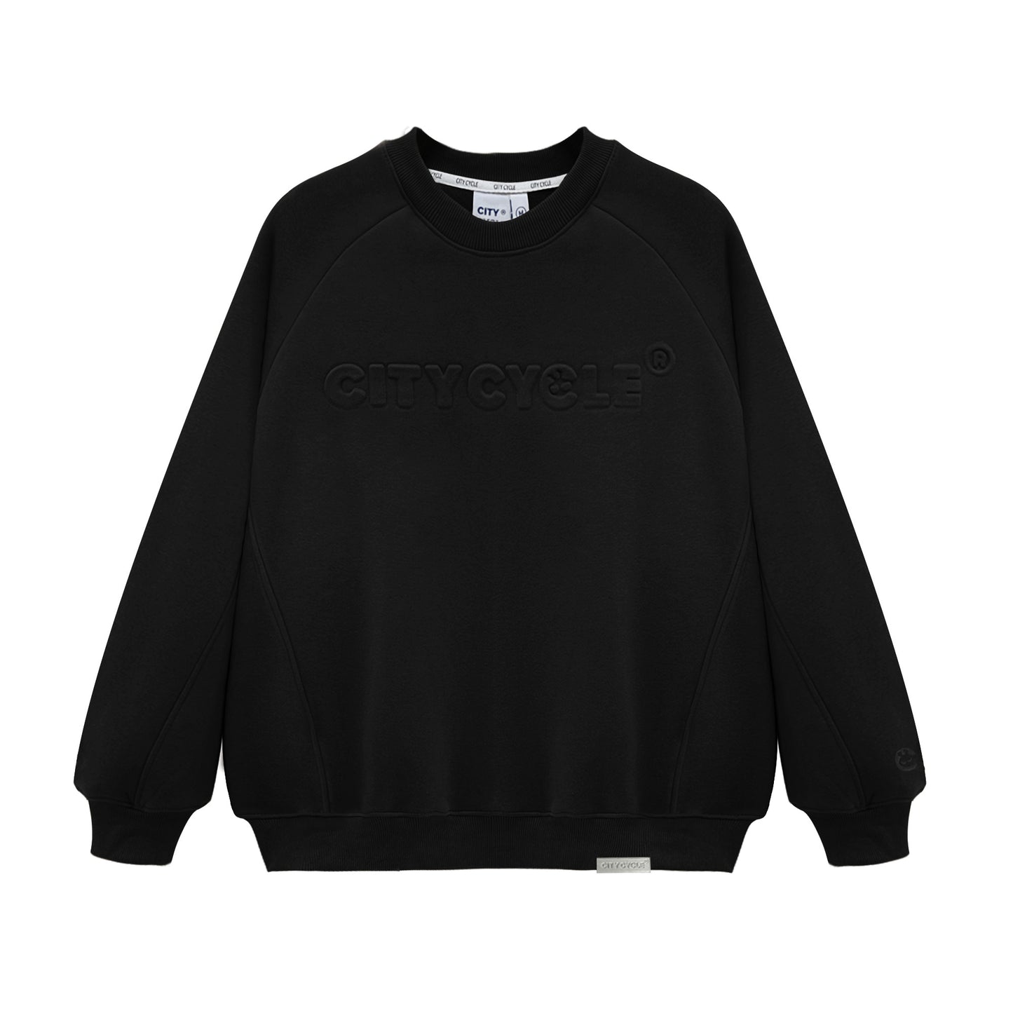 EMBOSSED RAGLAN SWEATER