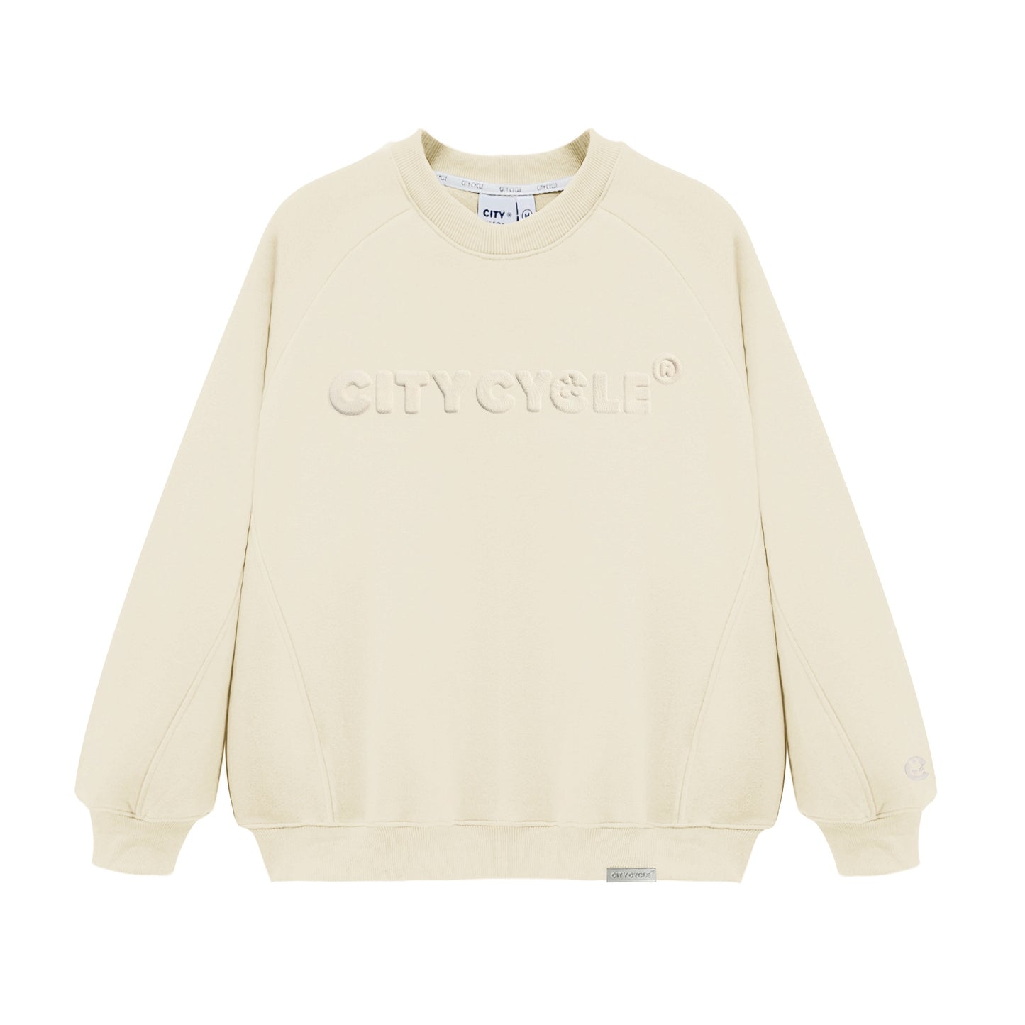 EMBOSSED RAGLAN SWEATER