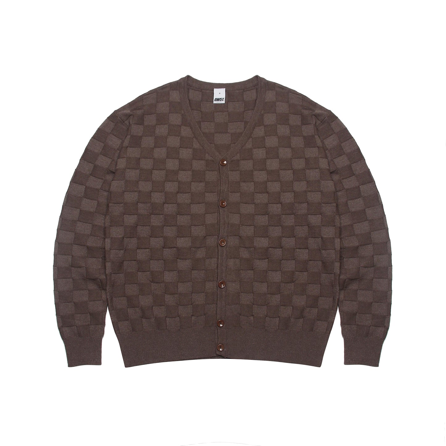 Leaf Icon Brown Cardigan