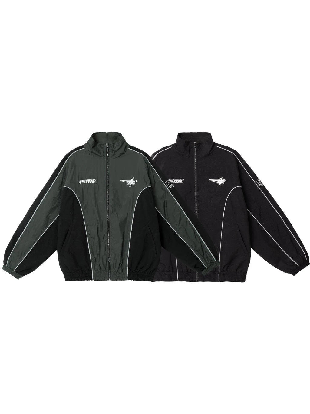 Reflective Piping Windbreaker