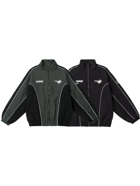 Reflective Piping Windbreaker