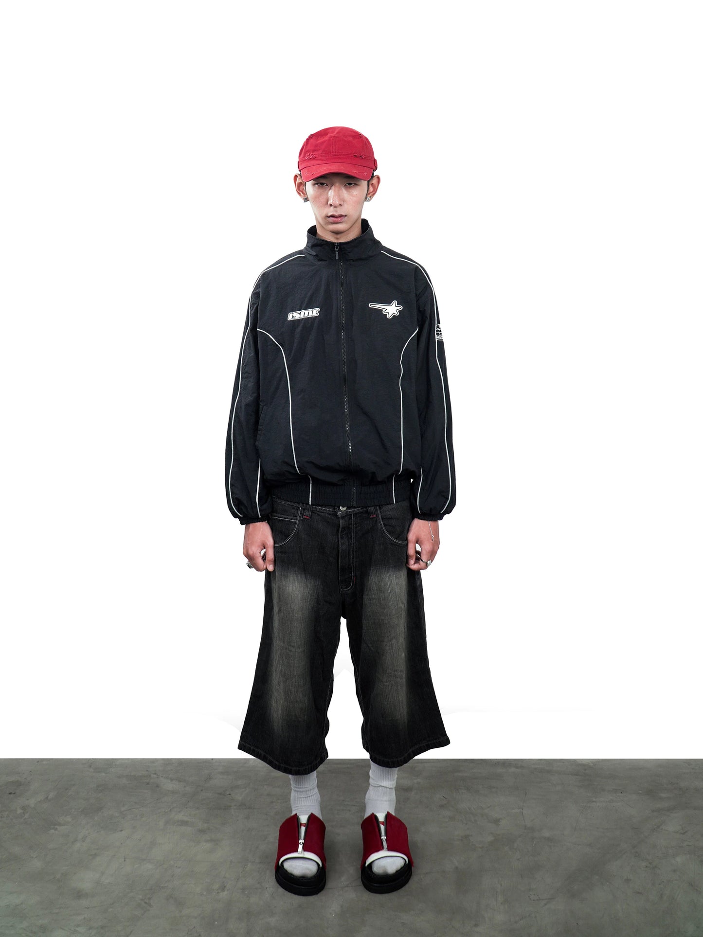 Reflective Piping Windbreaker