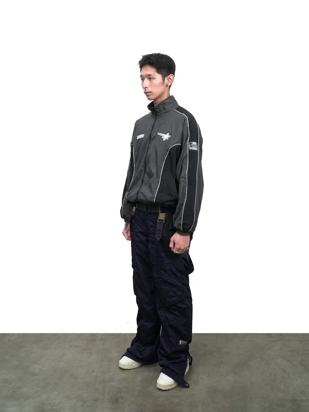 Reflective Piping Windbreaker