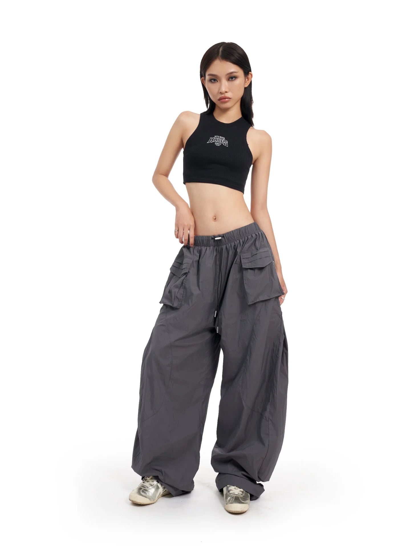 SILVER HYPEZONE WIDE LEG PANTS