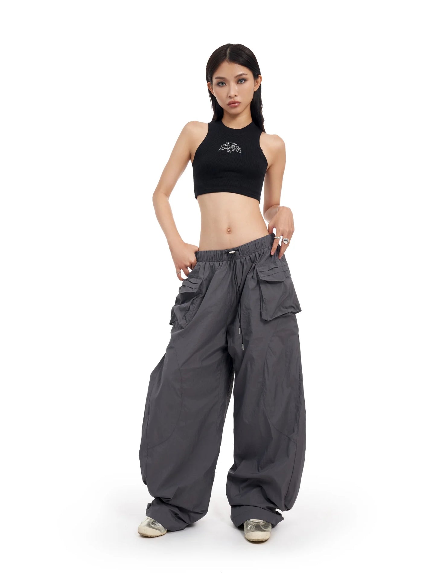 SILVER HYPEZONE WIDE LEG PANTS