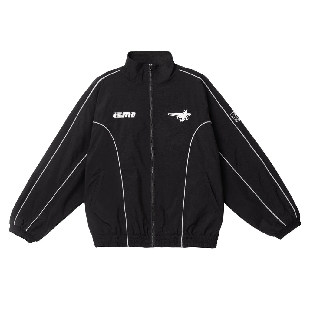 Reflective Piping Windbreaker