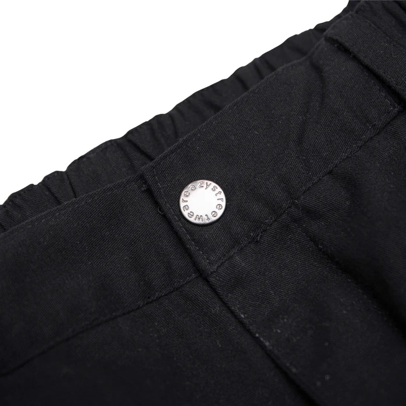 FLARED CARGO PANTS - BLACK