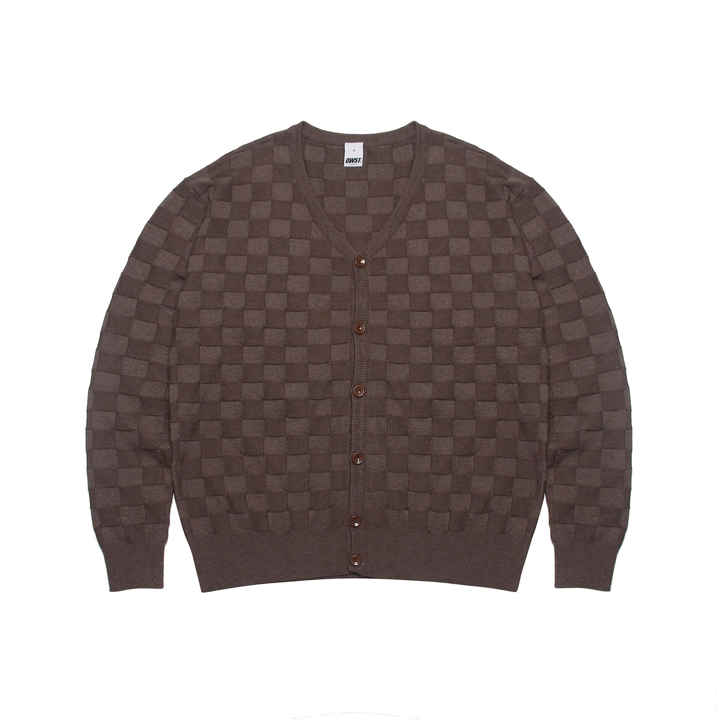 Leaf Icon Brown Cardigan