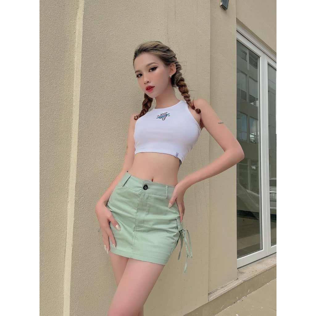 CARGO MINI SKIRT - MINT