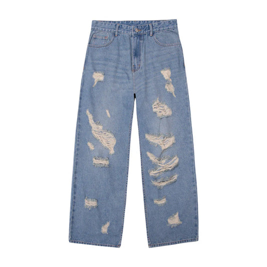 DESTROYED JEANS - BLUE