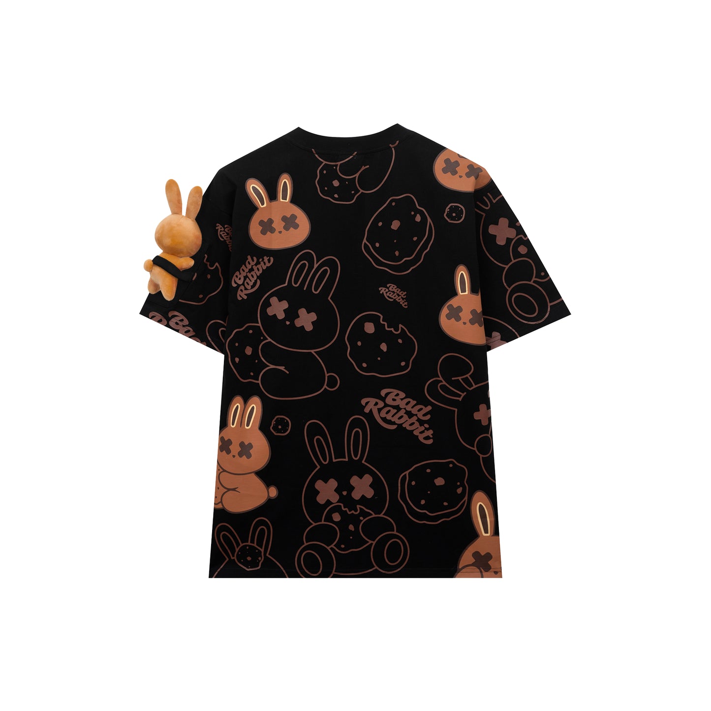 BLACK/WHITE COOKIE RABBIT TEE