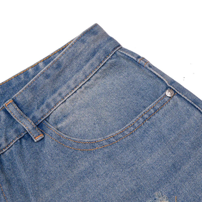 DESTROYED JEANS - BLUE