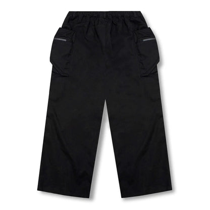 FLARED CARGO PANTS - BLACK