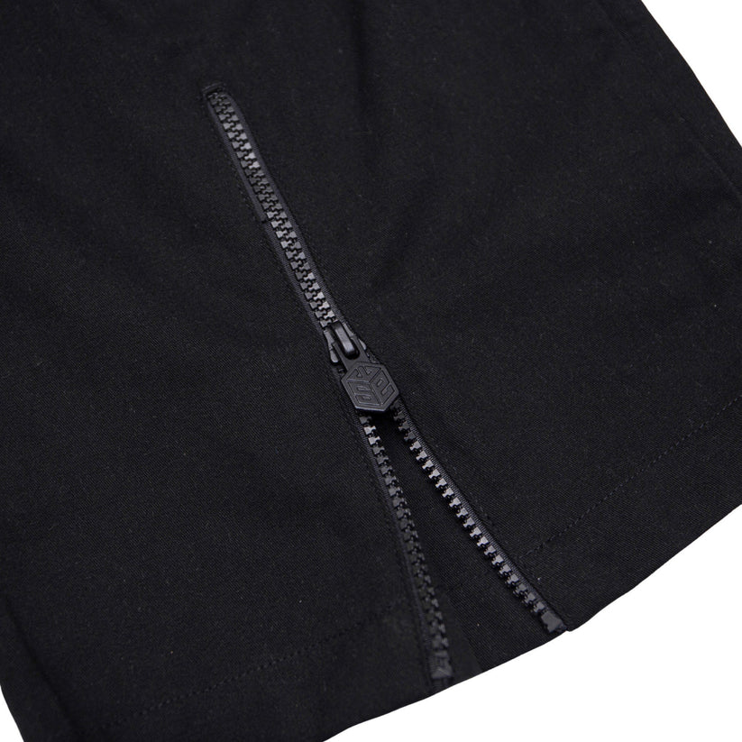 FLARED CARGO PANTS - BLACK