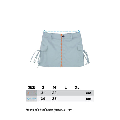 CARGO MINI SKIRT - MINT