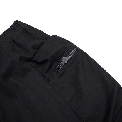 FLARED CARGO PANTS - BLACK