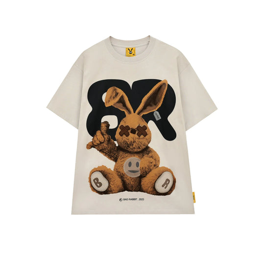 BLACK/WHITE RABBIT PLAYER TEE